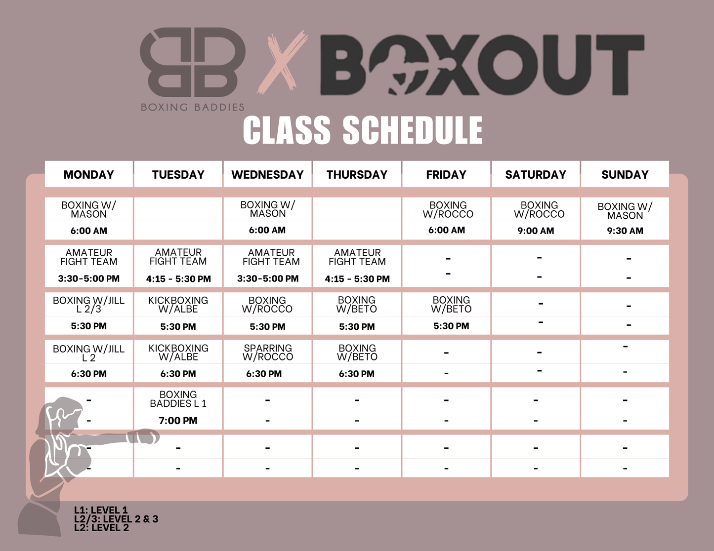 Boxing Baddies X Boxout UNLIMITED classes monthly subscription